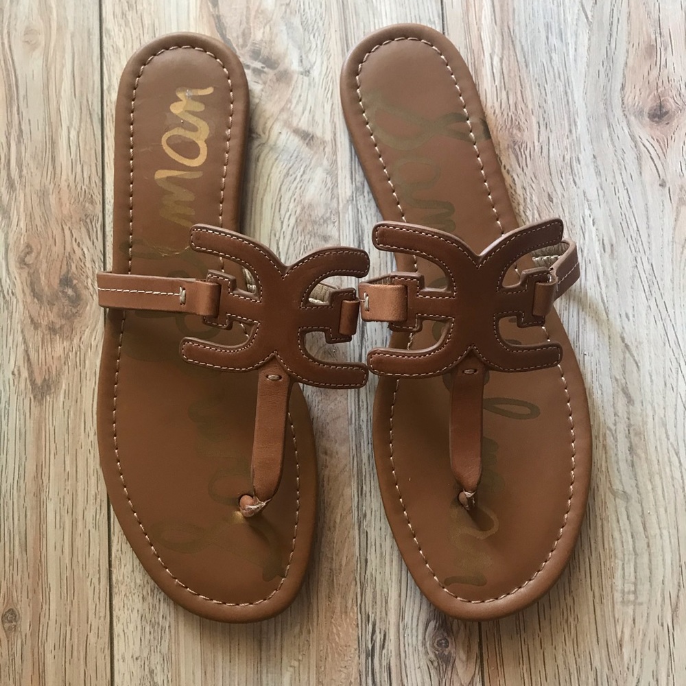 Sam Edelman Tan Summer Sandals.